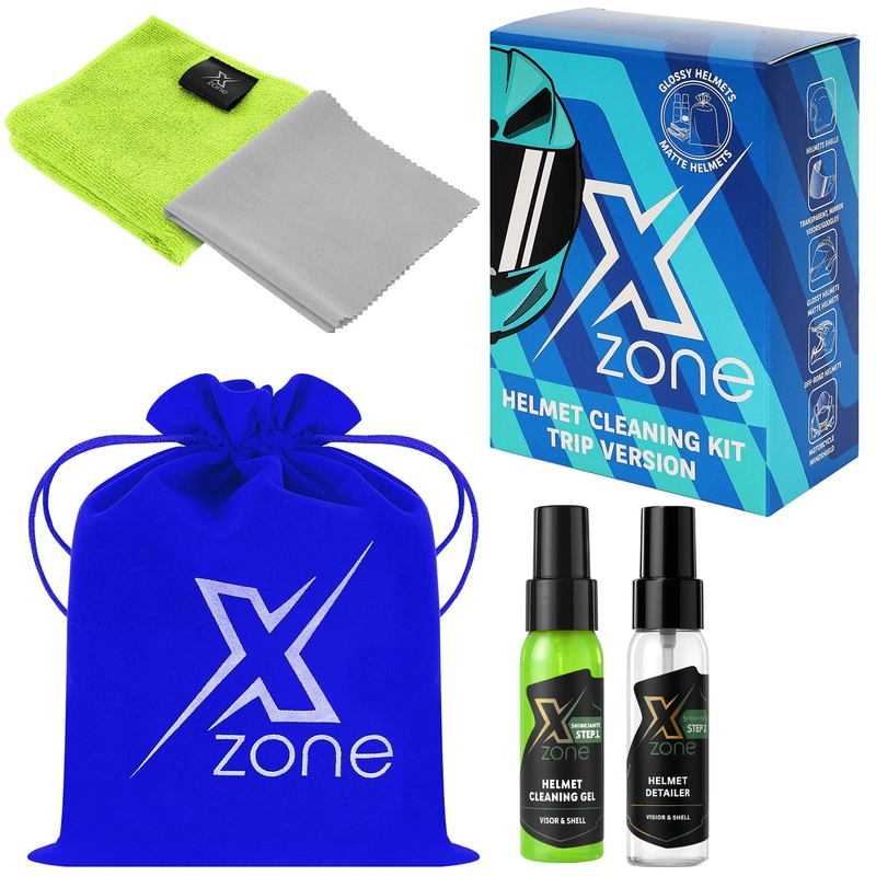 Xzone® kiivri puhastuskomplekt reisile