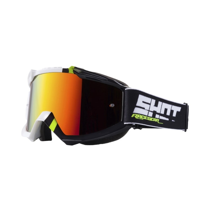 Motokrosové brýle Shot Iris Sound černo-bílé