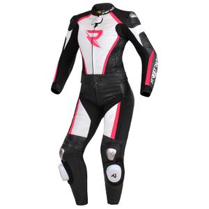 Naiste Jumpsuit Street Racer Kiara must-valge-fluo roosa allahindlus