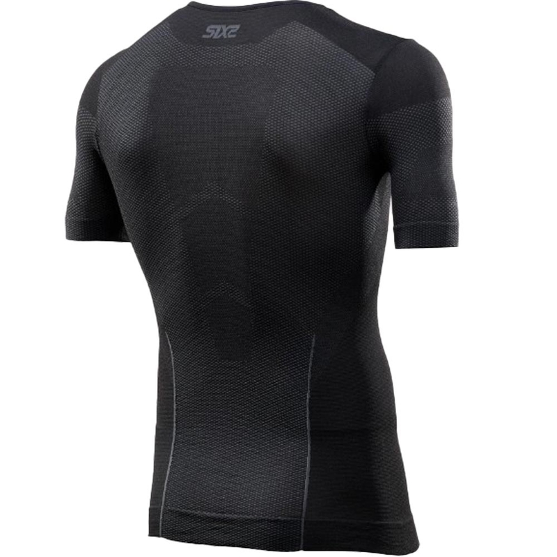 Funktsionaalne T-särk SIXS BT TS1L V2 must-tumehall