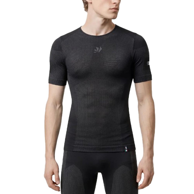 Funktsionaalne T-särk SIXS BT TS1L V2 must-tumehall