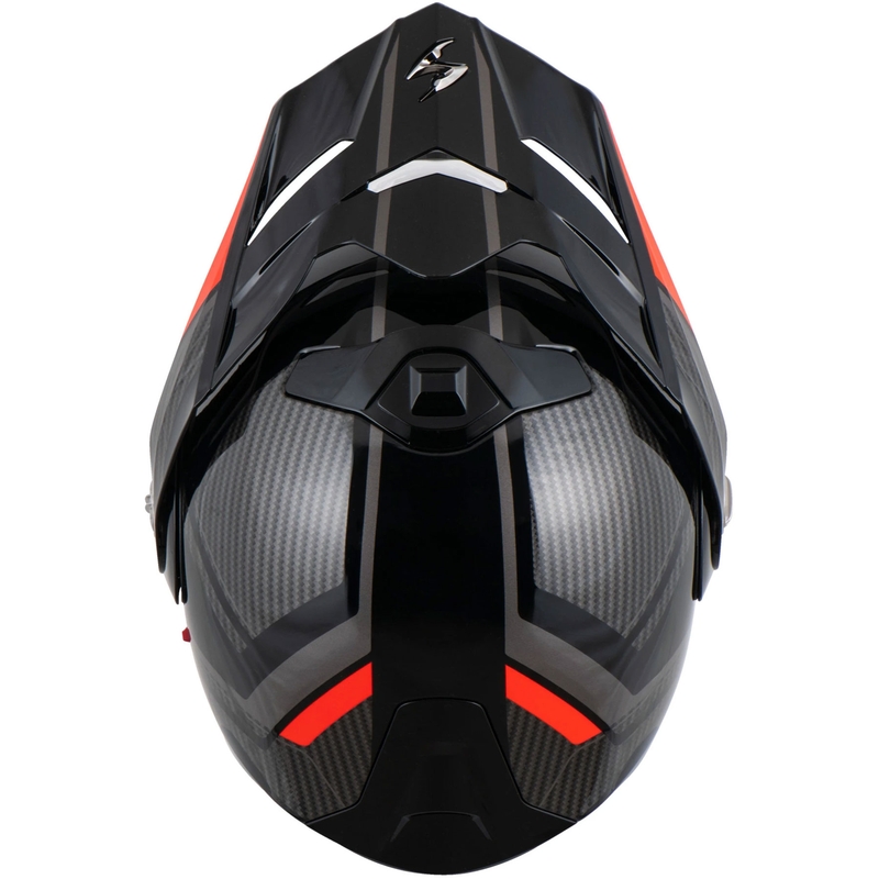 Scorpion ADX-2 LEWIS ülespööratav mootorrattakiiver must-punane