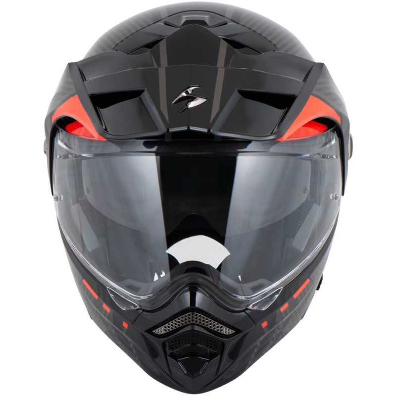Scorpion ADX-2 LEWIS ülespööratav mootorrattakiiver must-punane