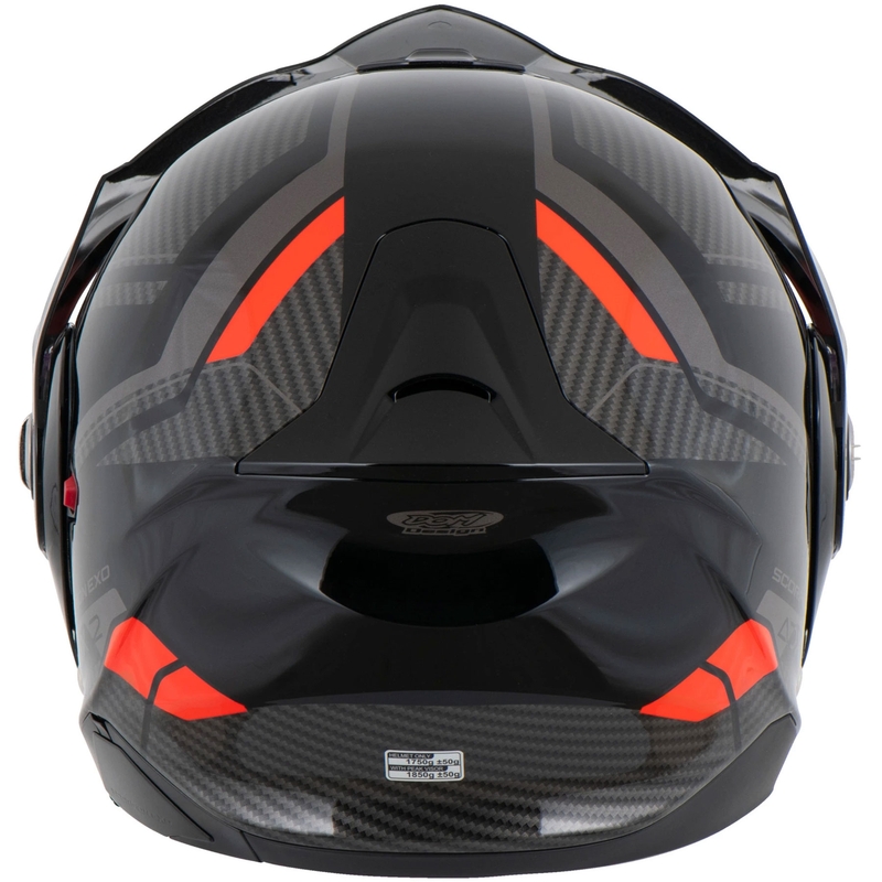 Scorpion ADX-2 LEWIS ülespööratav mootorrattakiiver must-punane