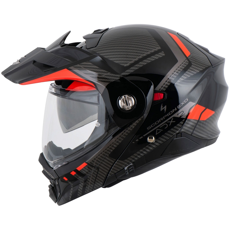 Scorpion ADX-2 LEWIS ülespööratav mootorrattakiiver must-punane