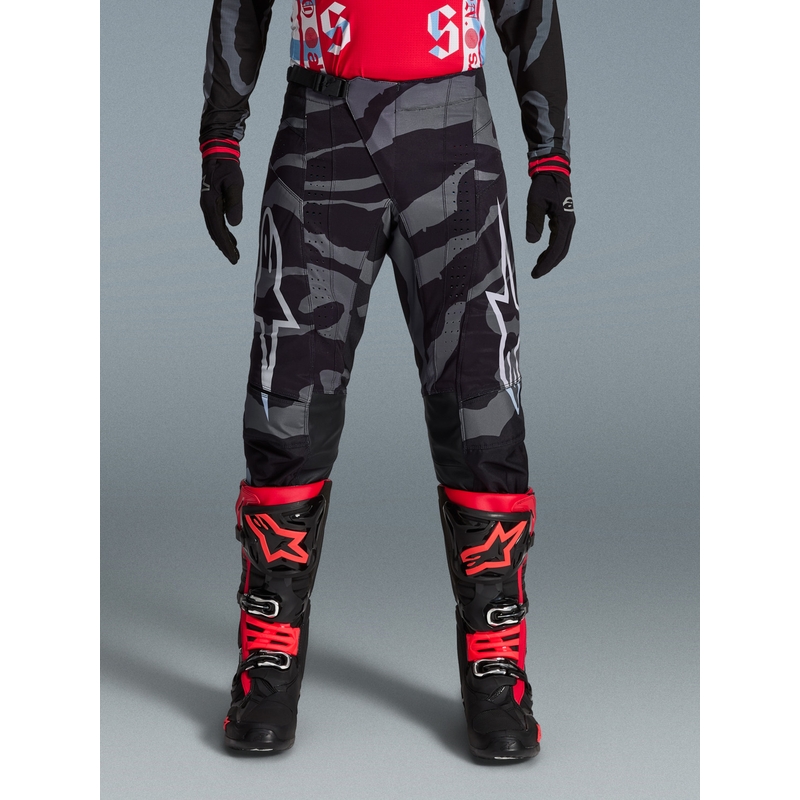 Alpinestars Techstar Limited Edition Beast Coast motokrossipüksid hall-must-oranžid