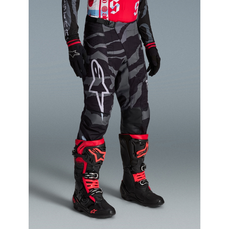 Alpinestars Techstar Limited Edition Beast Coast motokrossipüksid hall-must-oranžid