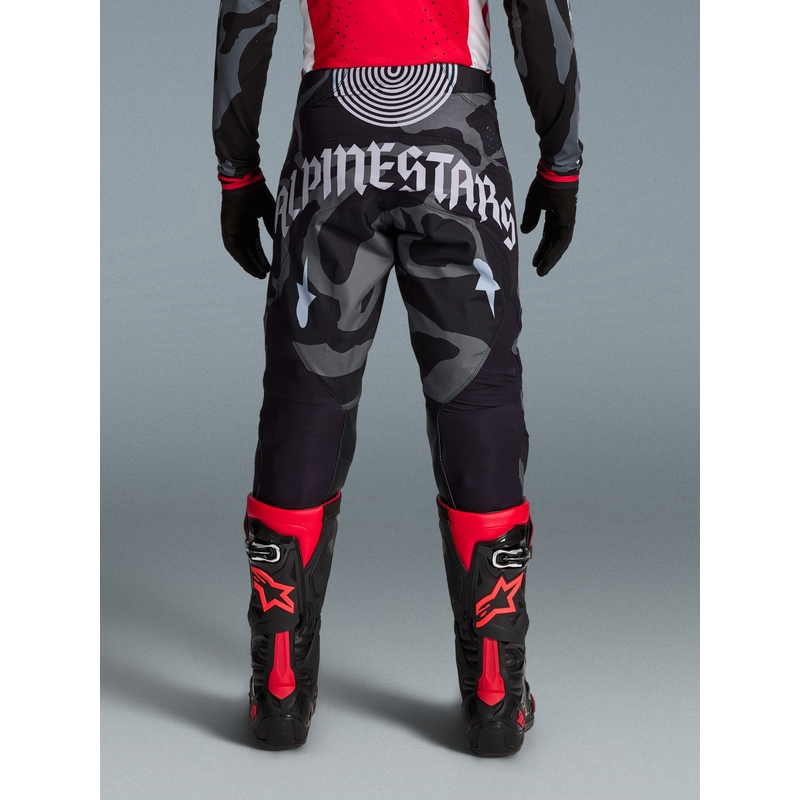 Alpinestars Techstar Limited Edition Beast Coast motokrossipüksid hall-must-oranžid