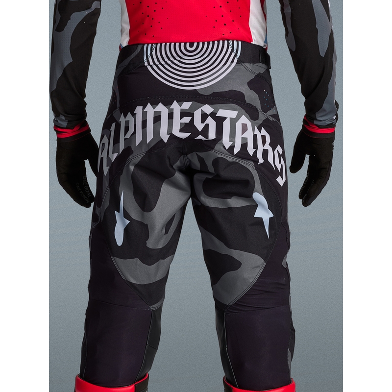 Alpinestars Techstar Limited Edition Beast Coast motokrossipüksid hall-must-oranžid