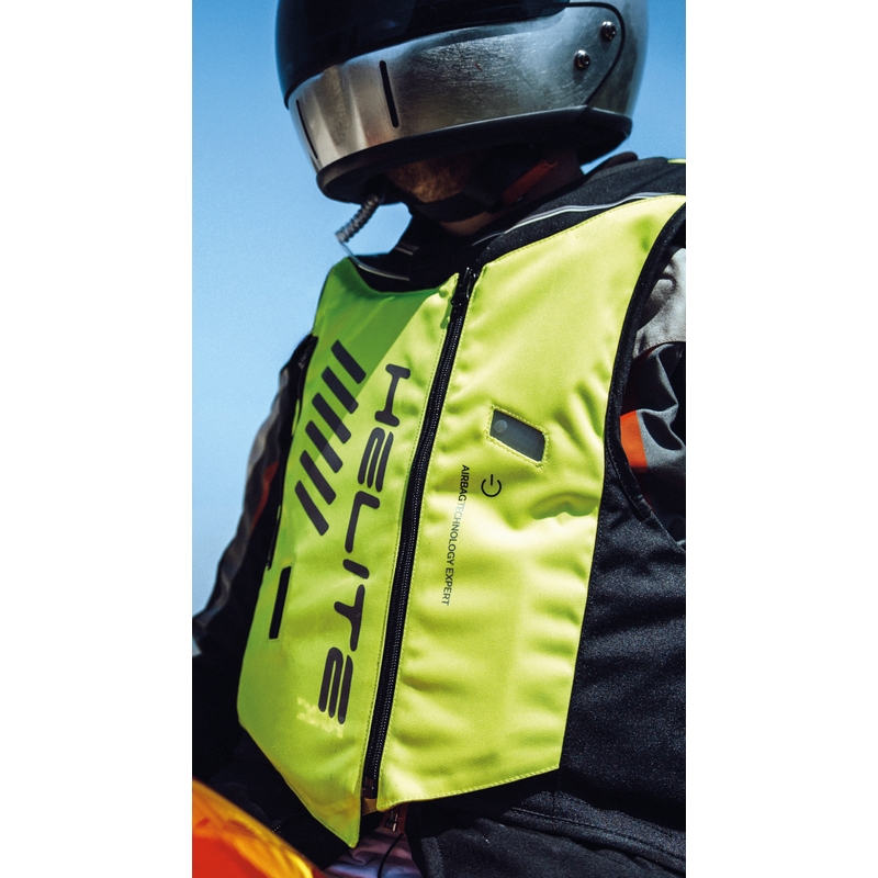 Helite Double Turtle Hivis turvapadjaga vest roheline-kollane