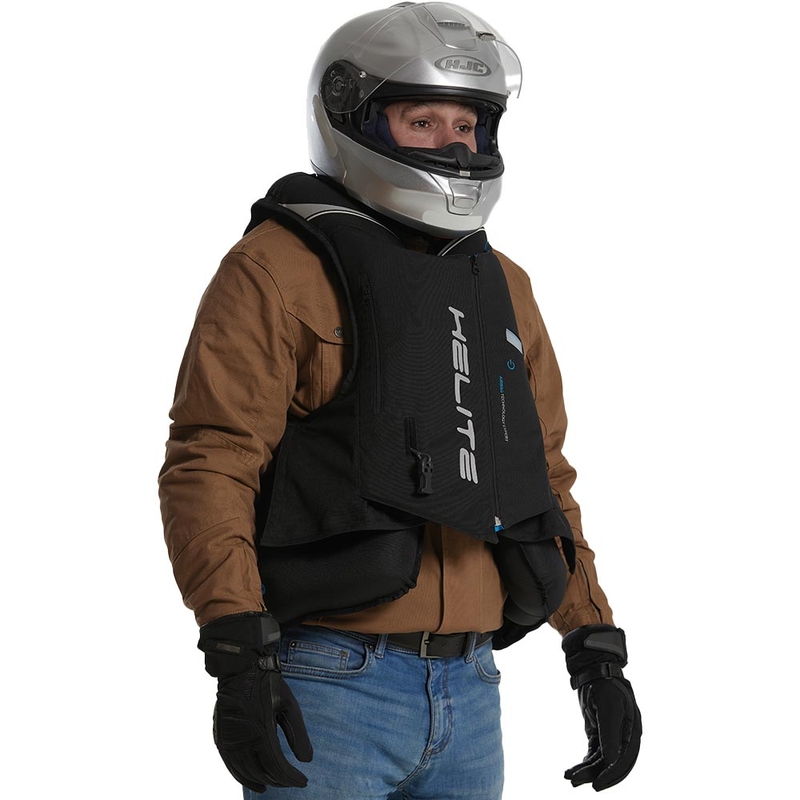 Helite Double Turtle Hivis turvapadjaga vest roheline-kollane