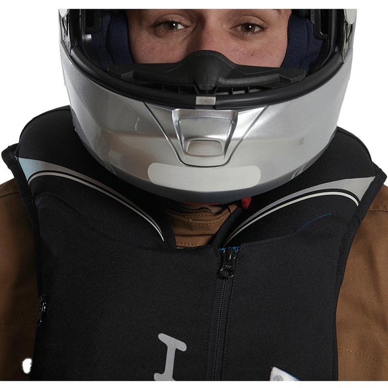 Helite Double Turtle Hivis turvapadjaga vest roheline-kollane
