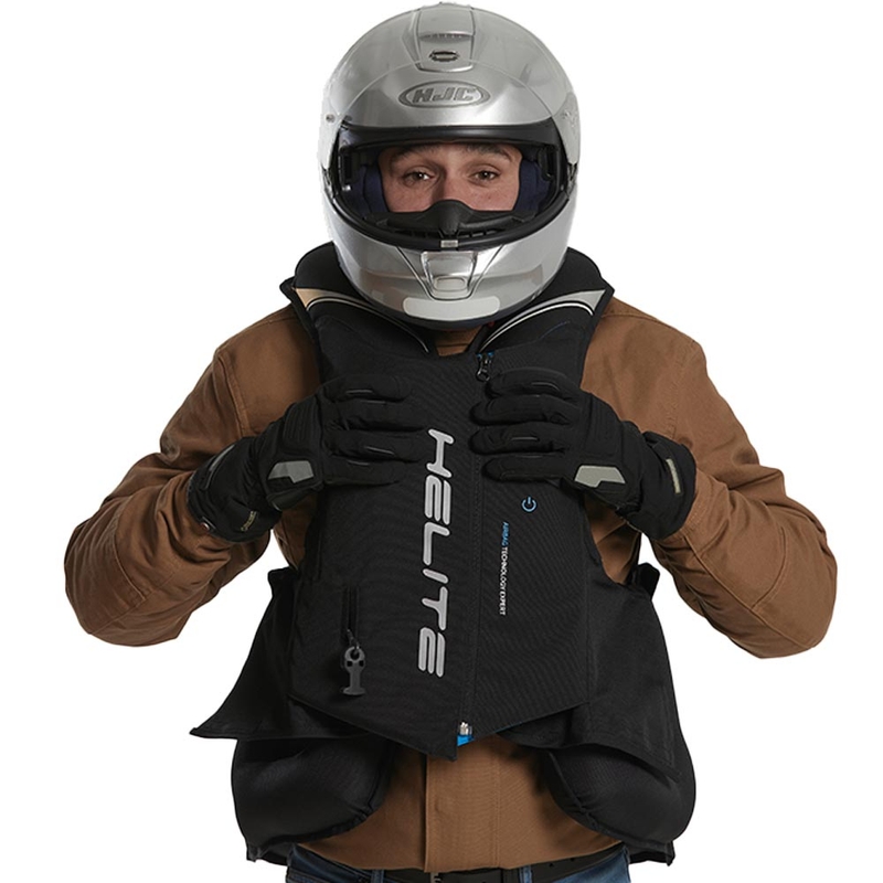 Helite Double Turtle Hivis turvapadjaga vest roheline-kollane