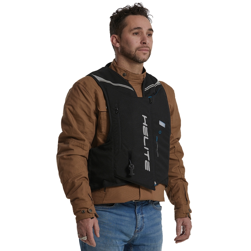 Helite Double Turtle Hivis turvapadjaga vest roheline-kollane