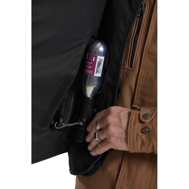Helite Double Turtle Hivis turvapadjaga vest roheline-kollane