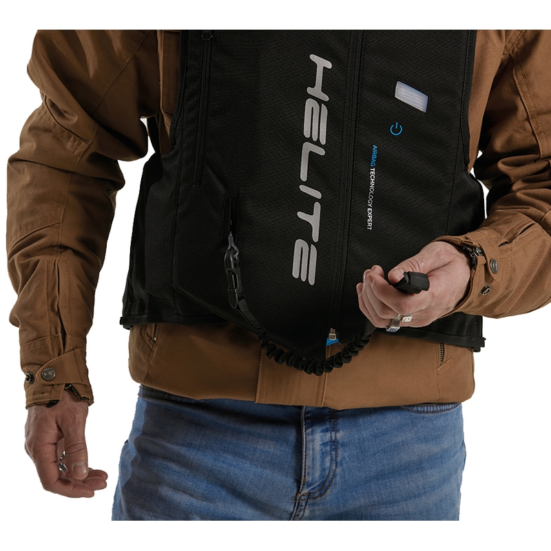 Helite Double Turtle Hivis turvapadjaga vest roheline-kollane