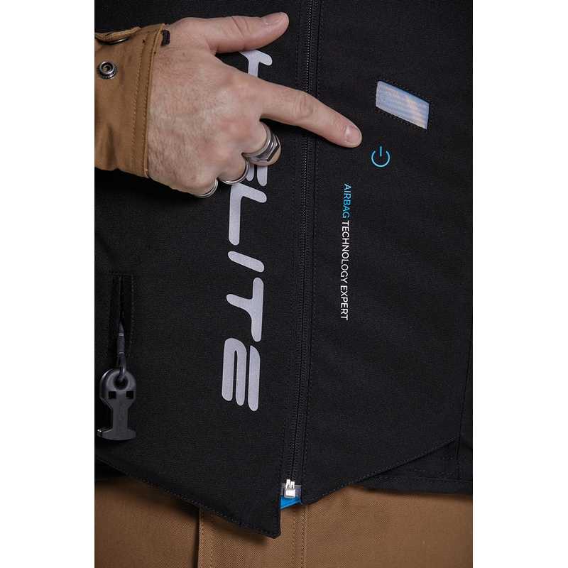 Helite Double Turtle Hivis turvapadjaga vest roheline-kollane