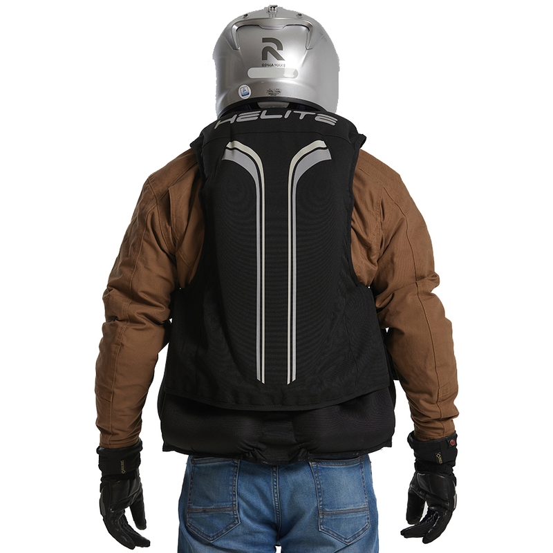 Helite Double Turtle Hivis turvapadjaga vest roheline-kollane