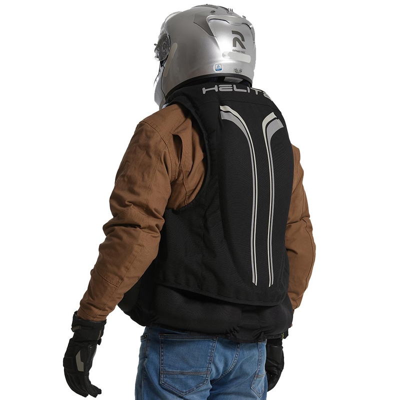 Helite Double Turtle Hivis turvapadjaga vest roheline-kollane