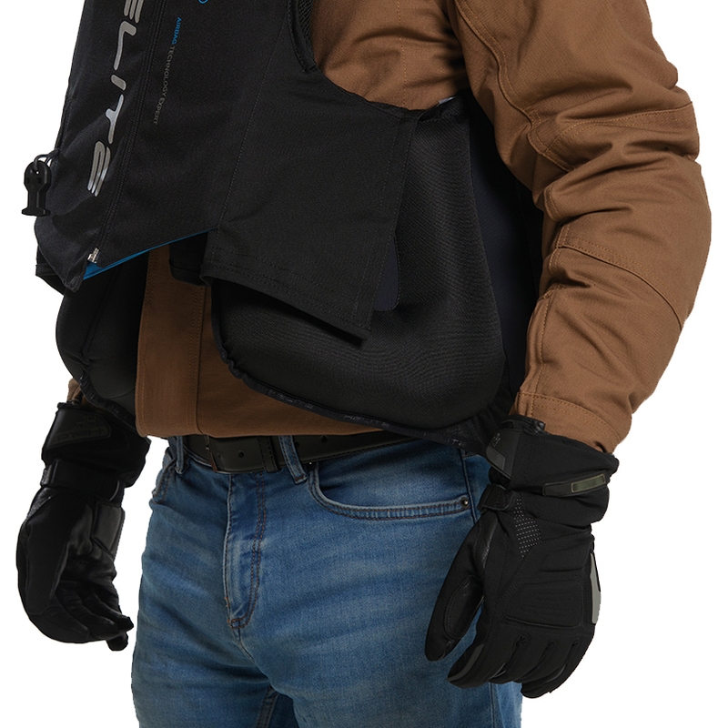 Helite Double Turtle Hivis turvapadjaga vest roheline-kollane