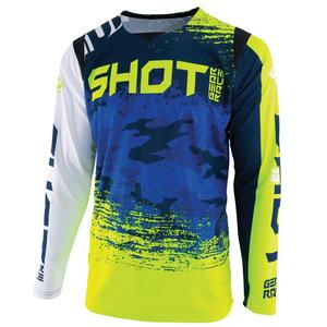 Motokrosový dres Shot CONTACT Counter modro-fluo žlutý