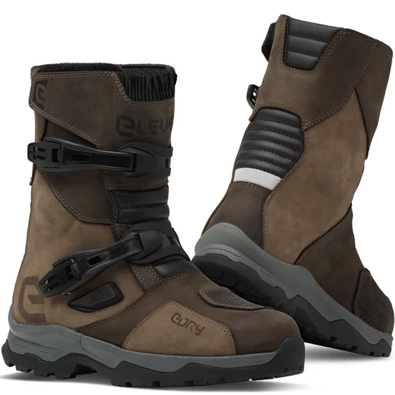 Eleveit X Land ADV Low E-Dry mootorrattasaapad pruunid
