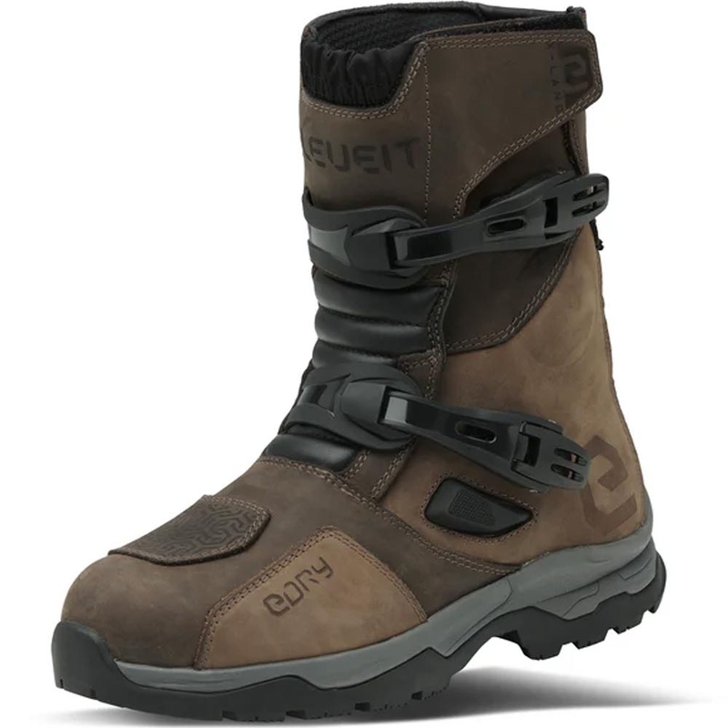 Eleveit X Land ADV Low E-Dry mootorrattasaapad pruunid