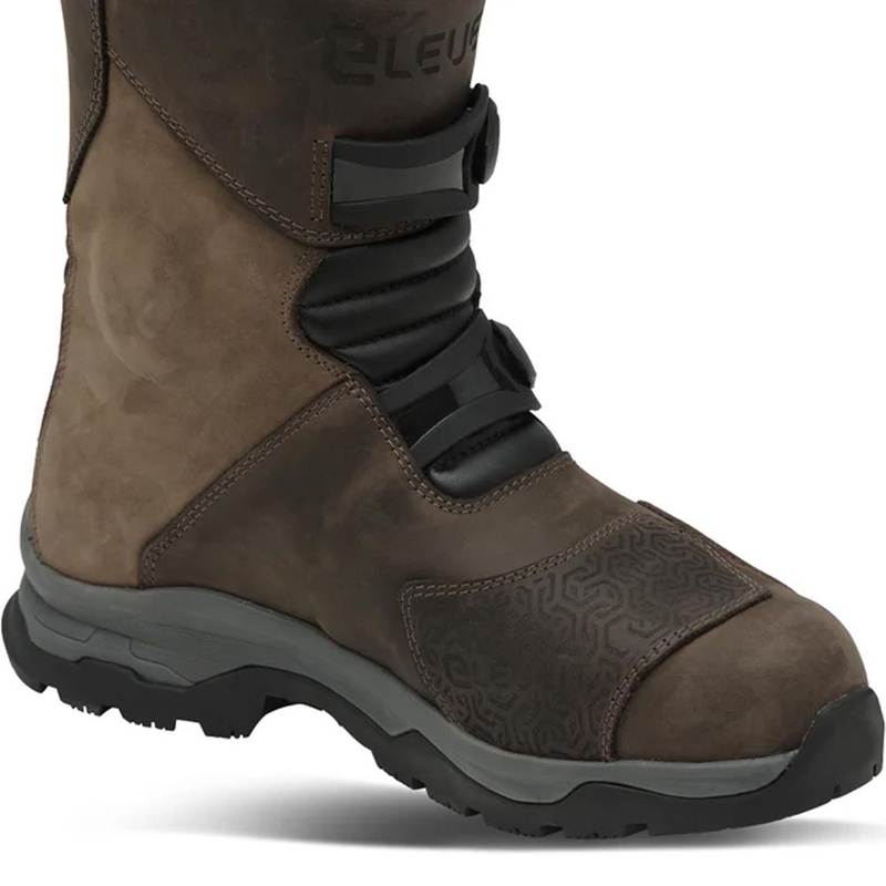 Eleveit X Land ADV Low E-Dry mootorrattasaapad pruunid