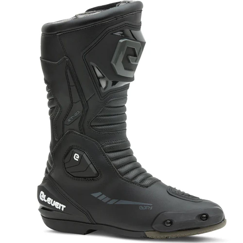 Eleveit ST-01 E-Dry mootorrattasaapad mustad
