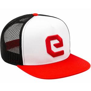 Eleveit nokamütsi logo valge-punane