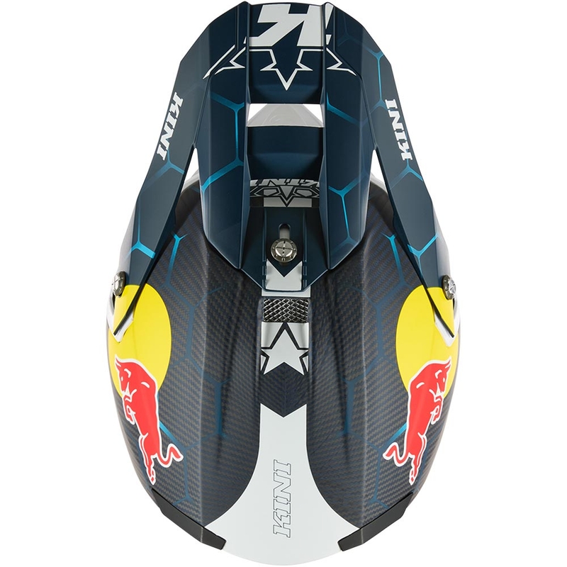 Motokrossi kiiver KINI Red Bull MXC2 2.0 sini-valge