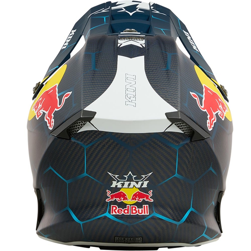 Motokrossi kiiver KINI Red Bull MXC2 2.0 sini-valge