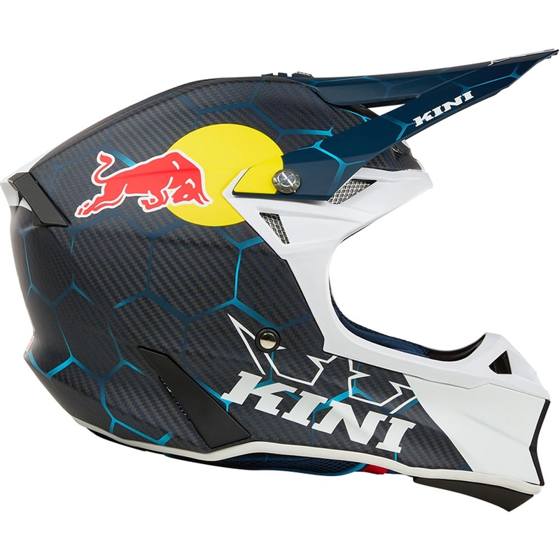 Motokrossi kiiver KINI Red Bull MXC2 2.0 sini-valge