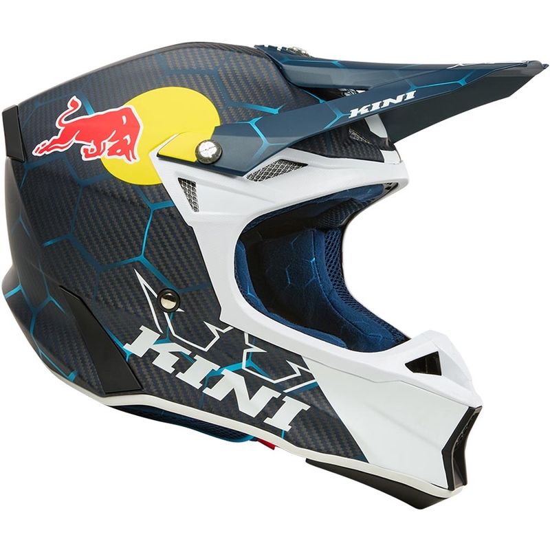 Motokrossi kiiver KINI Red Bull MXC2 2.0 sini-valge