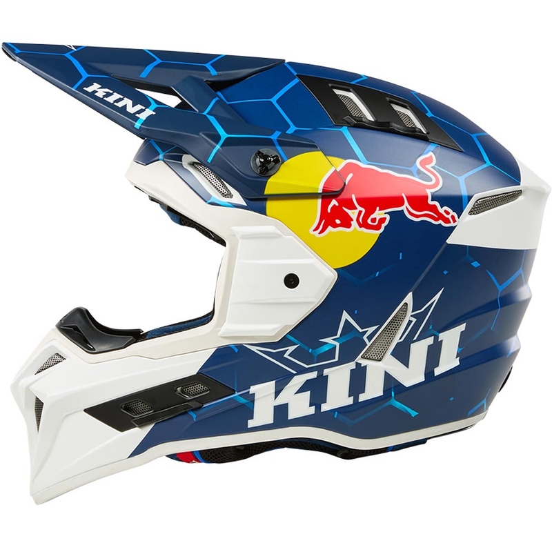 Motokrossi kiiver KINI Red Bull EXC sini-valge