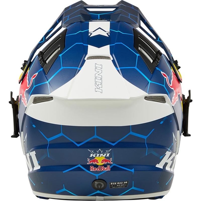 Motokrossi kiiver KINI Red Bull EXC sini-valge