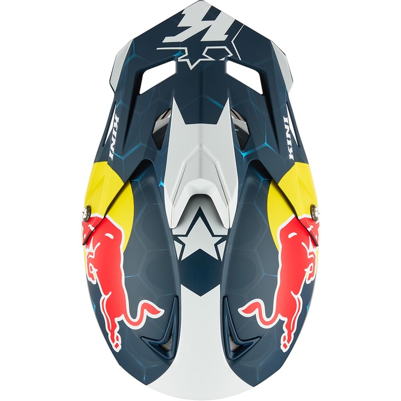 Motokrossi kiiver KINI Red Bull MXC1 1.0 sini-valge