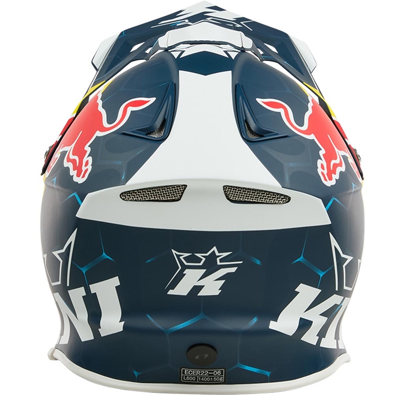Motokrossi kiiver KINI Red Bull MXC1 1.0 sini-valge