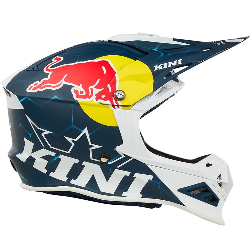 Motokrossi kiiver KINI Red Bull MXC1 1.0 sini-valge