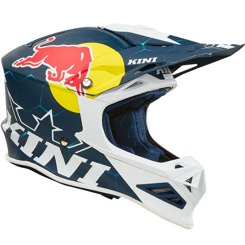 Motokrossi kiiver KINI Red Bull MXC1 1.0 sini-valge
