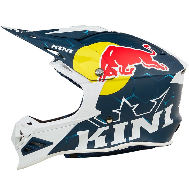 Motokrossi kiiver KINI Red Bull MXC1 1.0 sini-valge