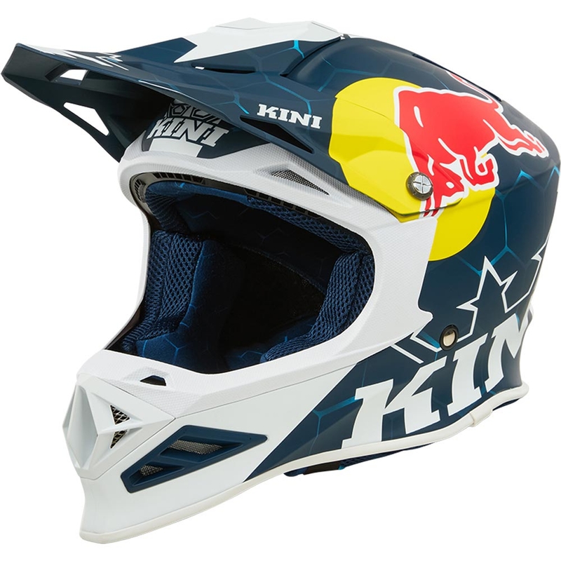 Motokrossi kiiver KINI Red Bull MXC1 1.0 sini-valge