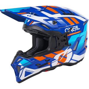 Motokrossi kiiver O´Neal EX-SRS Dust sinine-oranž