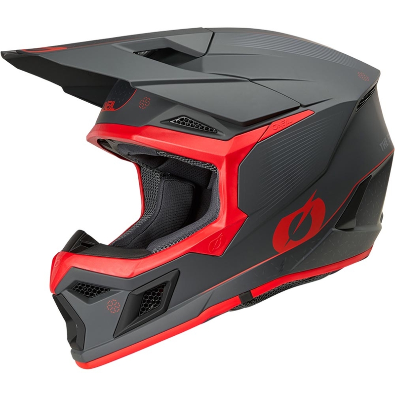 Motokrossi kiiver O´Neal 3SRS E-stroke matt hall-punane