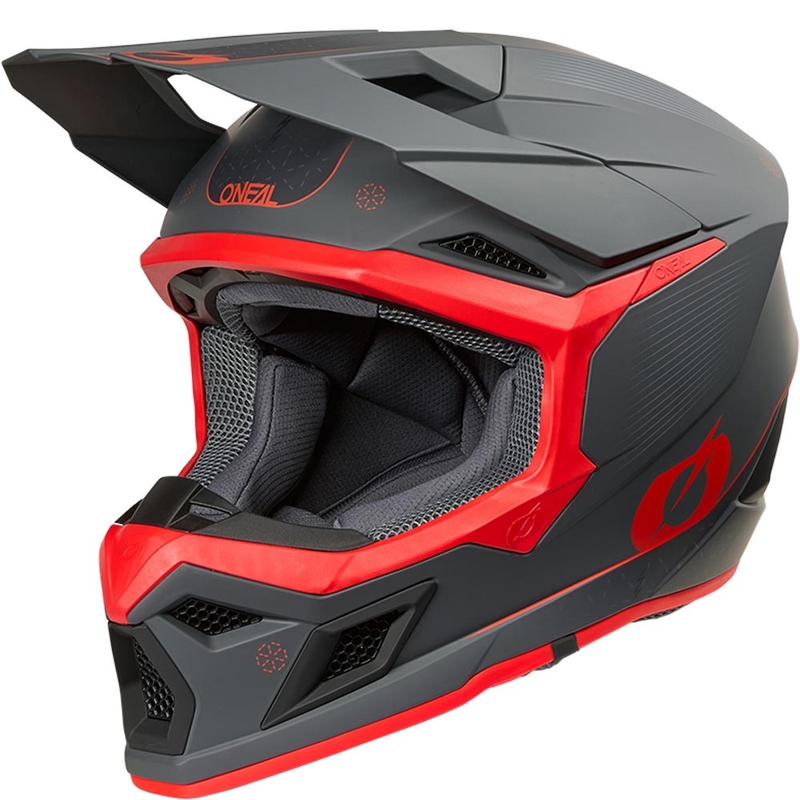 Motokrossi kiiver O´Neal 3SRS E-stroke matt hall-punane