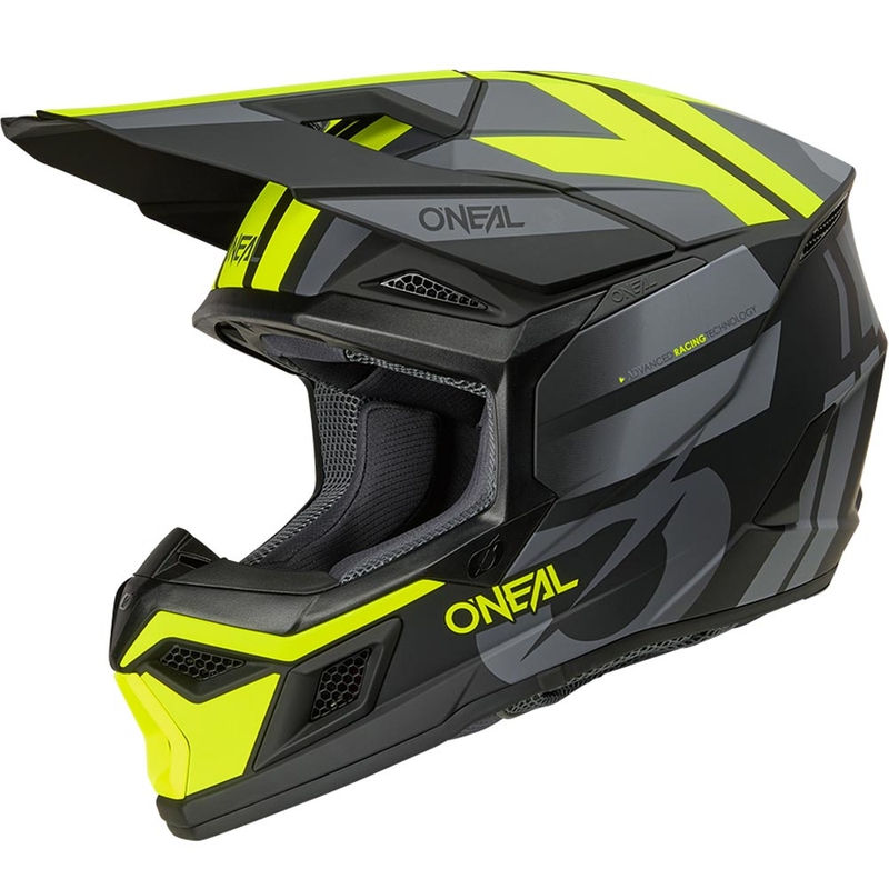 Motokrossi kiiver O´Neal 3SRS Ride matt must-hall-fluorestseeriv kollane