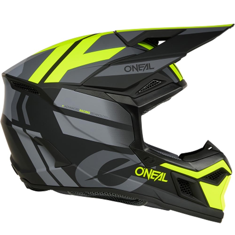 Motokrossi kiiver O´Neal 3SRS Ride matt must-hall-fluorestseeriv kollane