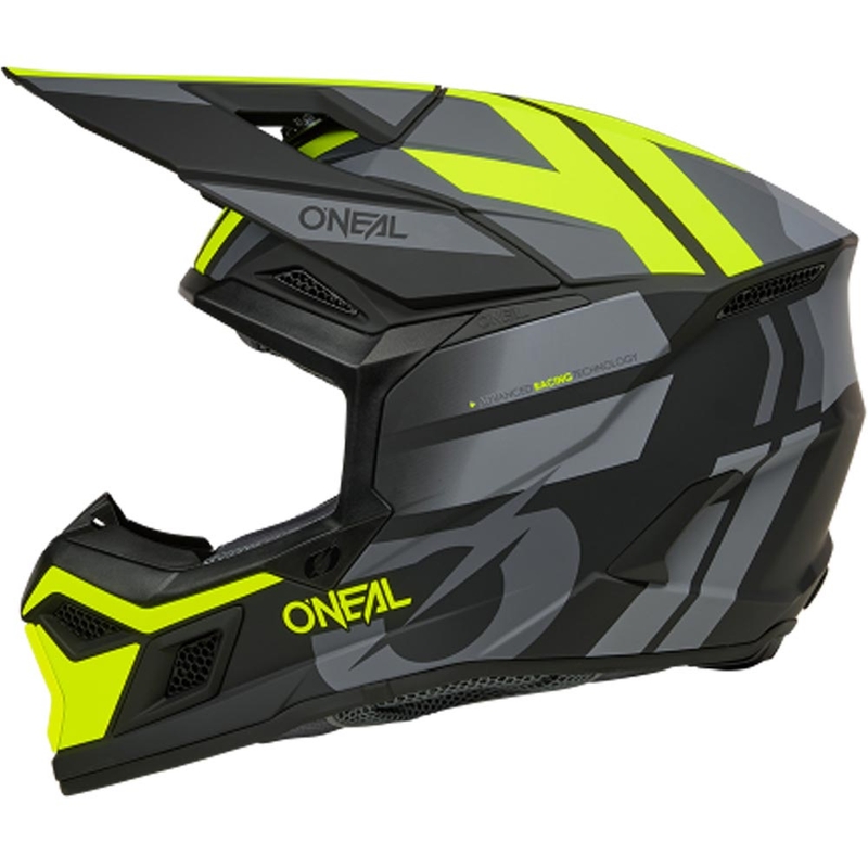Motokrossi kiiver O´Neal 3SRS Ride matt must-hall-fluorestseeriv kollane