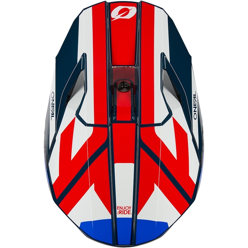 Motokrossi kiiver O´Neal 3SRS Ride sinine-valge-punane