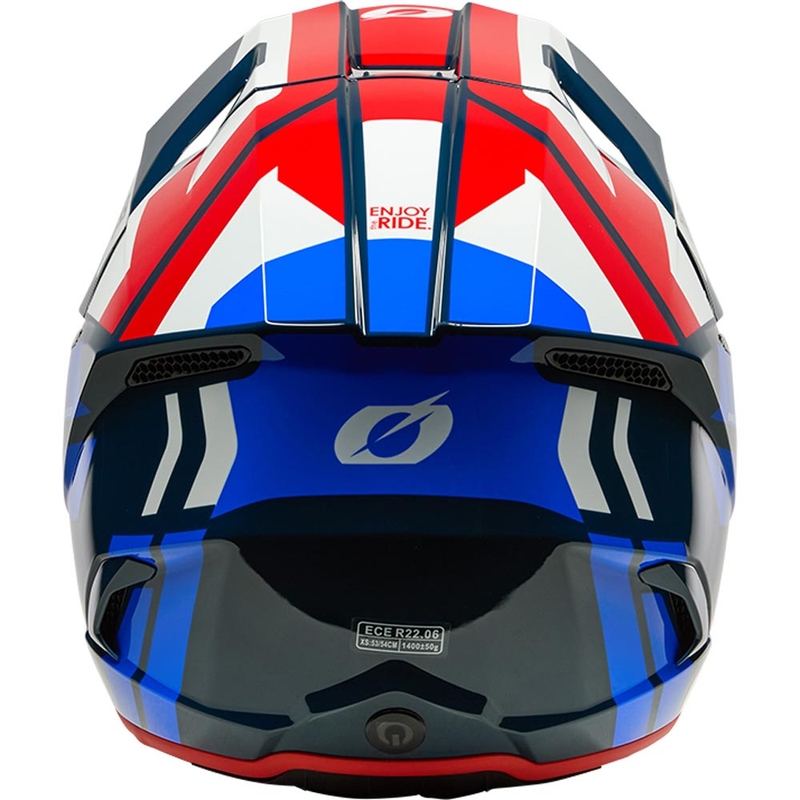 Motokrossi kiiver O´Neal 3SRS Ride sinine-valge-punane